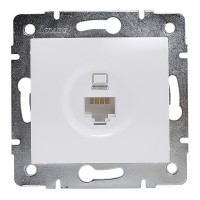 Розетка компьютерная Lezard KARINA 707-0288-139 скрытая установка белая