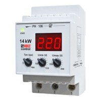 Реле напряжения модульное Новатек РН-106 220 В 60 А тип AC 1P+N