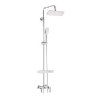 Душевая система LEMARK Tropic LM7002C с верхним душем 190х259 мм F1 и лейкой 70х125 мм F1
