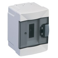 Щит распределительный навесной Makel ЩРН-П-4 пластиковый IP40 100х140х92 мм 2 модуля с DIN-рейкой и нулевой шиной