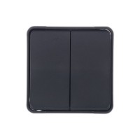Переключатель Schneider Electric Mureva S MUR35022 двухклавишный на 2 направления открытая установка антрацит IP55