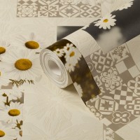 Обои виниловые на бумажной основе Sonet Ромашки 901304 (0,53х10 м)