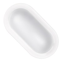 Светильник светодиодный накладной Düwi Oval 59х201х99 мм 18 Вт 220 В 4000К естественный белый свет опал IP65 овальный белый с влагозащитой