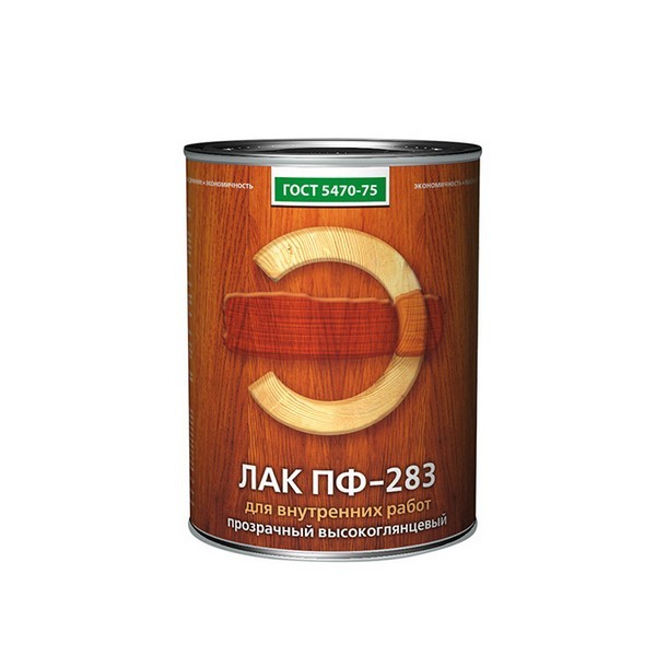 Лак алкидный Empils ПФ-283 ГОСТ 5470-75 бесцветный 0,8 кг высокоглянцевый