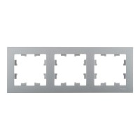 Рамка Schneider Electric Atlas Design ATN000303 трехместная универсальная алюминий