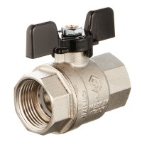 Кран шаровой латунный Stout (SVB-0002-000025) 1 ВР(г) х 1 ВР(г) бабочка прямой