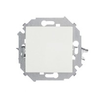 Переключатель Simon 15 1591201-030 одноклавишный на 2 направления скрытая установка белый