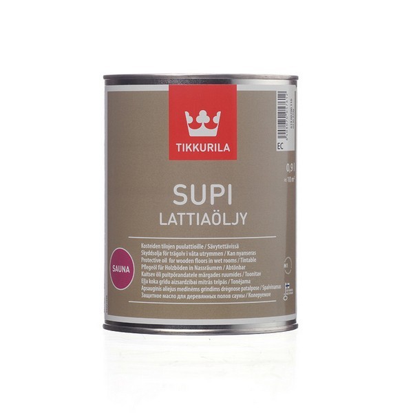 Масло Tikkurila Supi для полов в саунах 0,9 л