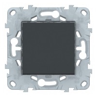 Переключатель Schneider Electric Unica NEW NU520554 одноклавишный перекрестный скрытая установка антрацит