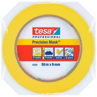 Лента малярная Tesa для четкого края желтая 9 мм 50 м