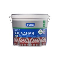 Краска водно-дисперсионная фасадная Текс Профи белая основа А 4,5 л