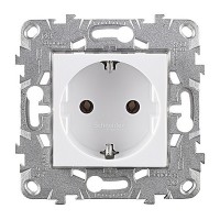 Розетка Schneider Electric Unica NEW NU505618 скрытая установка белая с заземлением