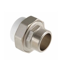 Муфта полипропиленовая VALTEC (VTp.761.0.02506) разъемная (американка) 25 мм х 1 НР(ш)