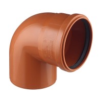 Отвод Pro Aqua Terra d110 мм 87° пластиковый для наружной канализации
