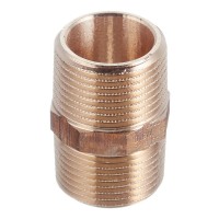 Ниппель Viega (266615) 3/4 НР(ш) х 3/4 НР(ш) двойной бронзовый