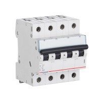Автоматический выключатель Legrand TX3 (404072) 4P 25А тип C 6 кА 220 В на DIN-рейку
