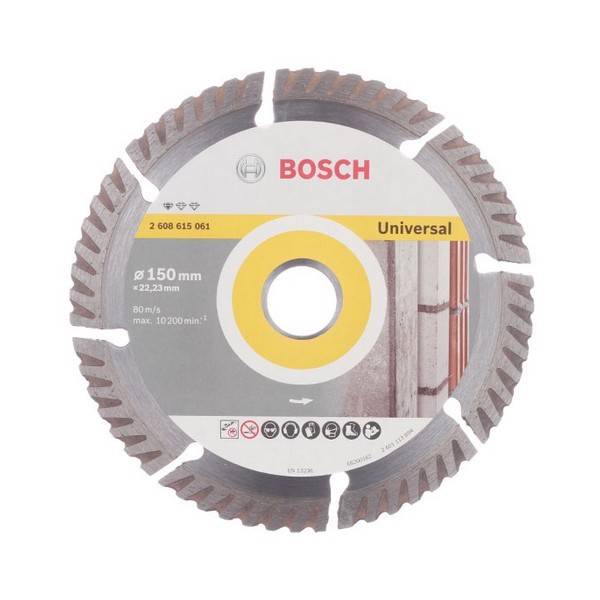 Диск алмазный универсальный Bosch (2608615061) 150x22,2x2,4 мм сегментный сухой рез
