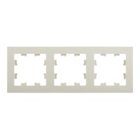 Рамка Schneider Electric Atlas Design ATN000203 трехместная универсальная бежевая