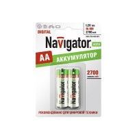 Аккумулятор Navigator АА пальчиковый LR6 1,2 В 2700 мАч (2 шт.)