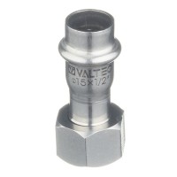 Соединитель VALTEC (VTi.908.I.001504) 15 мм х 1/2 ВР(г) нержавеющая сталь с накидной гайкой