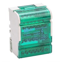 Шина нулевая на DIN-изоляторе Dekraft ШН 103 4х7 отверстий в корпусе IP20
