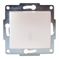 Переключатель Lezard KARINA 707-3088-105 одноклавишный на 2 направления скрытая установка жемчужно-белый