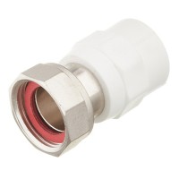 Муфта полипропиленовая VALTEC (VTp.708.0.02506) с накидной гайкой 25 мм х 1 ВР(г)