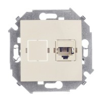 Розетка телефонная Simon 15 1591480-031 скрытая установка слоновая кость один модуль RJ11 cat 5е