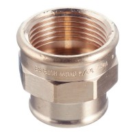 Муфта переходная Viega (266356) 1 ВР(г) х 3/4 ВР(г) бронзовая