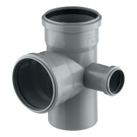 Крестовина Pro Aqua Comfort d110х110х50 мм 87° пластиковая двухплоскостная правая для внутренней канализации
