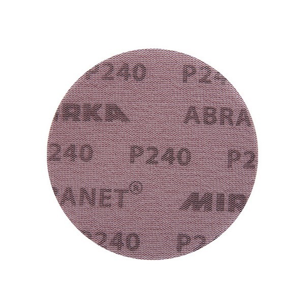 Диск шлифовальный Mirka Abranet d150 мм P240 на липучку сетчатая основа (5 шт.)