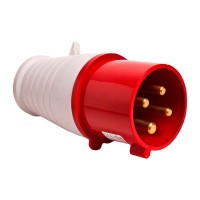 Вилка кабельная EKF PROxima прямая переносная 3Р+РЕ 16 А 380 В IP44