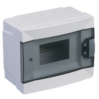 Щит распределительный навесной Makel ЩРН-П-6 пластиковый IP40 172х140х95 мм 6 модулей с DIN-рейкой и нулевой шиной