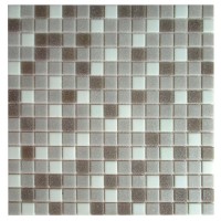 Мозаика Corsa Deco Mist серый микс из стекломассы 327х327х4 мм матовая