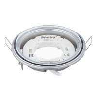 Светильник встраиваемый Sholtz GX53 d106 мм 220 В круглый IP20 серебро/хром