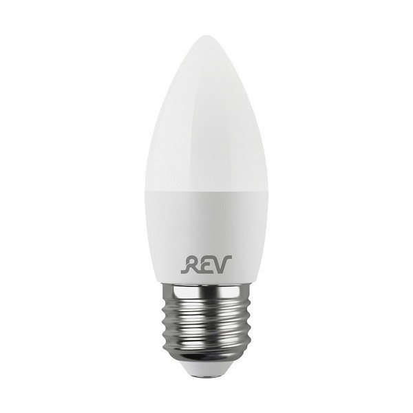 Лампа светодиодная REV 7 Вт E27 свеча С37 2700К теплый белый свет 180-240 В матовая
