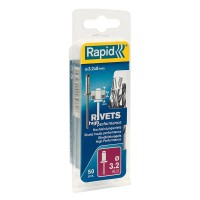 Заклепки для заклепочника Rapid (5000383) 3,2х8 мм алюминиевый (50 шт.)