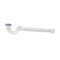 Сифон душевого поддона VIRPLAST by WIRQUIN 30987087 1/2"х40 c выпуском D 70 мм гибким соединением 40/50