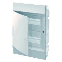 Щит распределительный встраиваемый ABB Mistral41 пластиковый IP41 435х320х108 мм 24 модуля непрозрачная дверь с клеммами