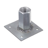 Шайба с муфтой оцинкованная М16 60х60х2 мм