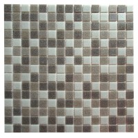 Мозаика Corsa Deco Nova серый микс из стекломассы 327х327х4 мм матовая (10 шт.=1,069 кв.м)