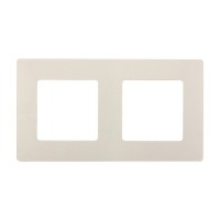 Рамка Legrand Etika 672512 двухместная универсальная слоновая кость