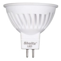 Лампа светодиодная Sholtz 11 Вт GU5.3 рефлектор MR16 2700К теплый белый свет 220 В керамика/пластик