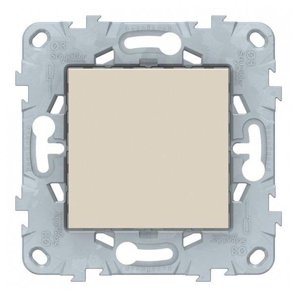 Заглушка Schneider Electric Unica NEW NU586644 скрытая установка бежевая 45x45 мм