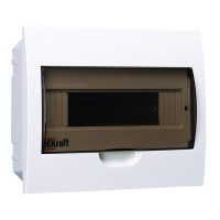 Щит распределительный встраиваемый Dekraft ЩРВ-П-12 пластиковый IP41 220х280х90 мм 12 модулей