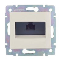 Розетка компьютерная Legrand Valena 695624 скрытая установка слоновая кость один модуль RJ45