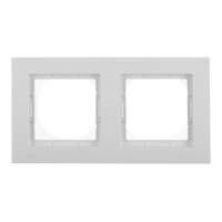 Рамка Schneider Electric Atlas Design ATN440102 двухместная универсальная белая для розеток и переключателей IP44