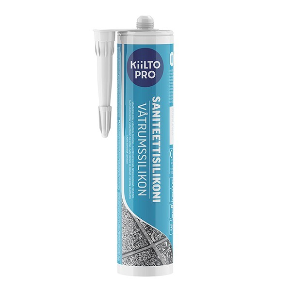 Герметик силиконовый санитарный Kiilto № 11 природно-белый 310 мл