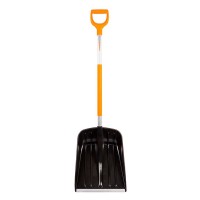 Лопата снеговая Fiskars SnowXpert (141001) пластиковая с алюминиевым черенком 355х200х1300 мм