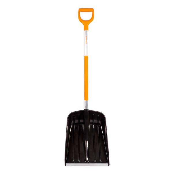 Лопата снеговая Fiskars SnowXpert (141001) пластиковая с алюминиевым черенком 355х200х1300 мм